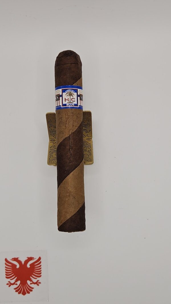 HC Series Blue Barber Pole, Robusto ( Single Cigar )