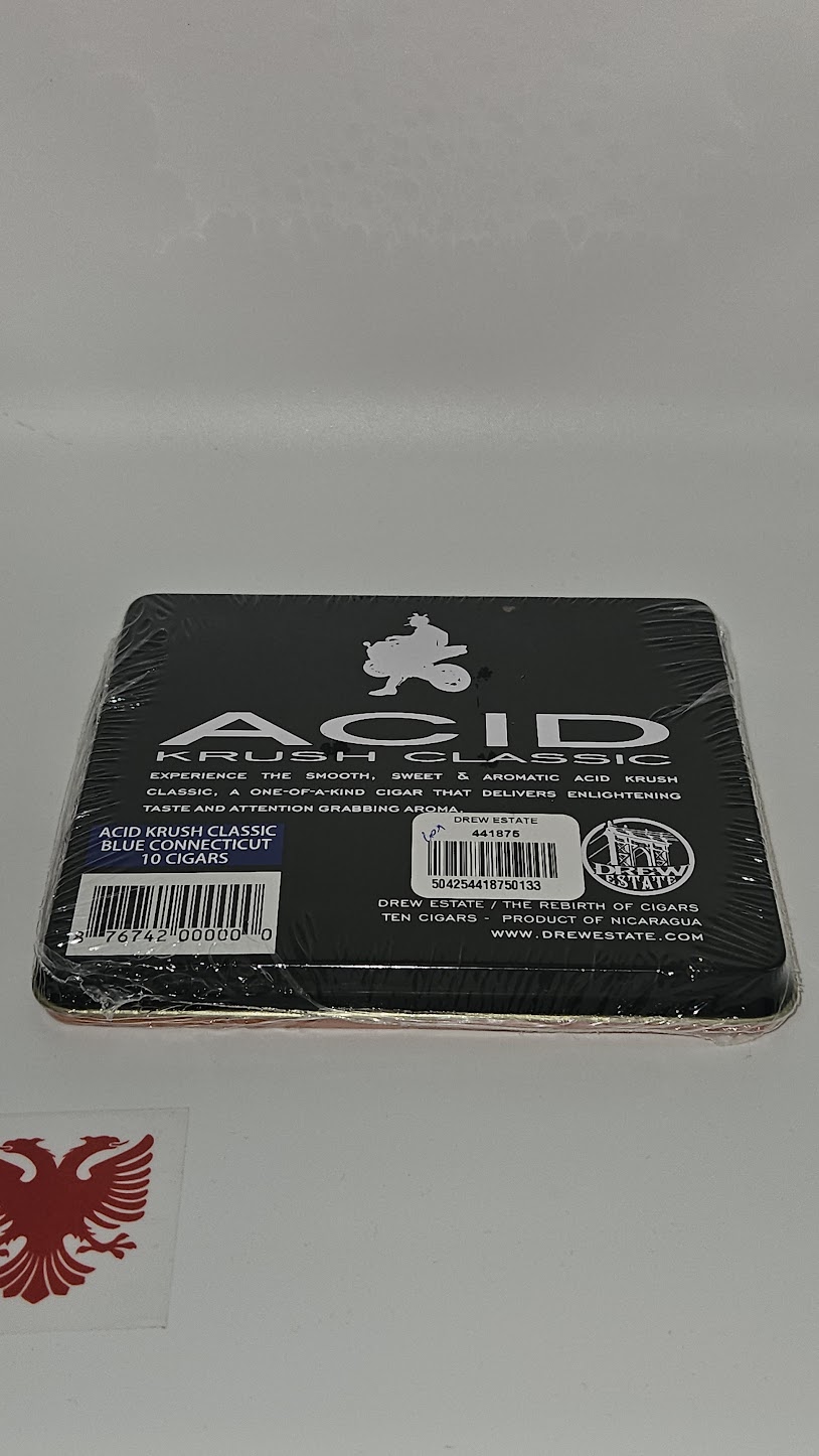 ACID Cigars tin box blue Connecticut - Image 2